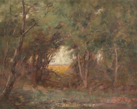 TI-TREE STUDY by Frederick McCubbin